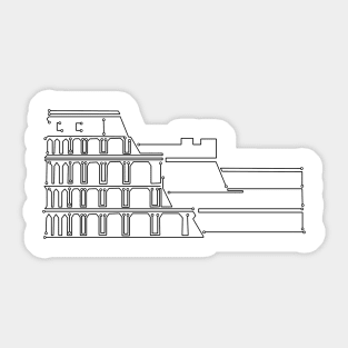 7 Digital Wonders - Colosseum Sticker